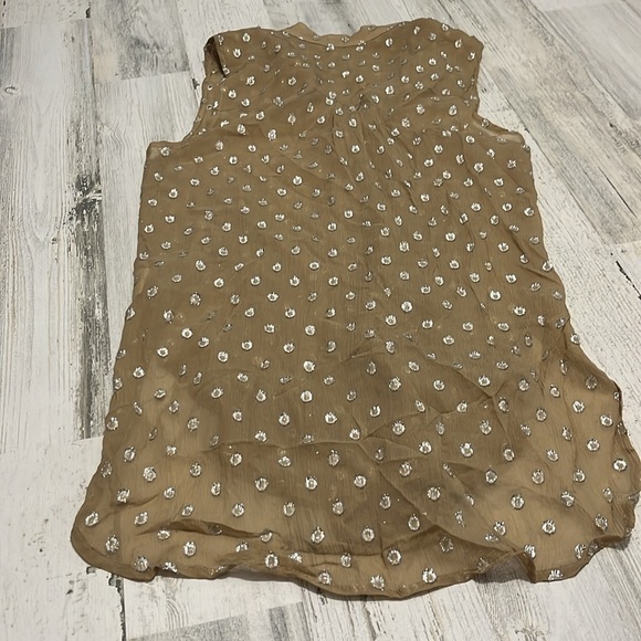 Koch Silk Metallic Blend Sleeveless Blouse Size XS - Picture 5 of 7